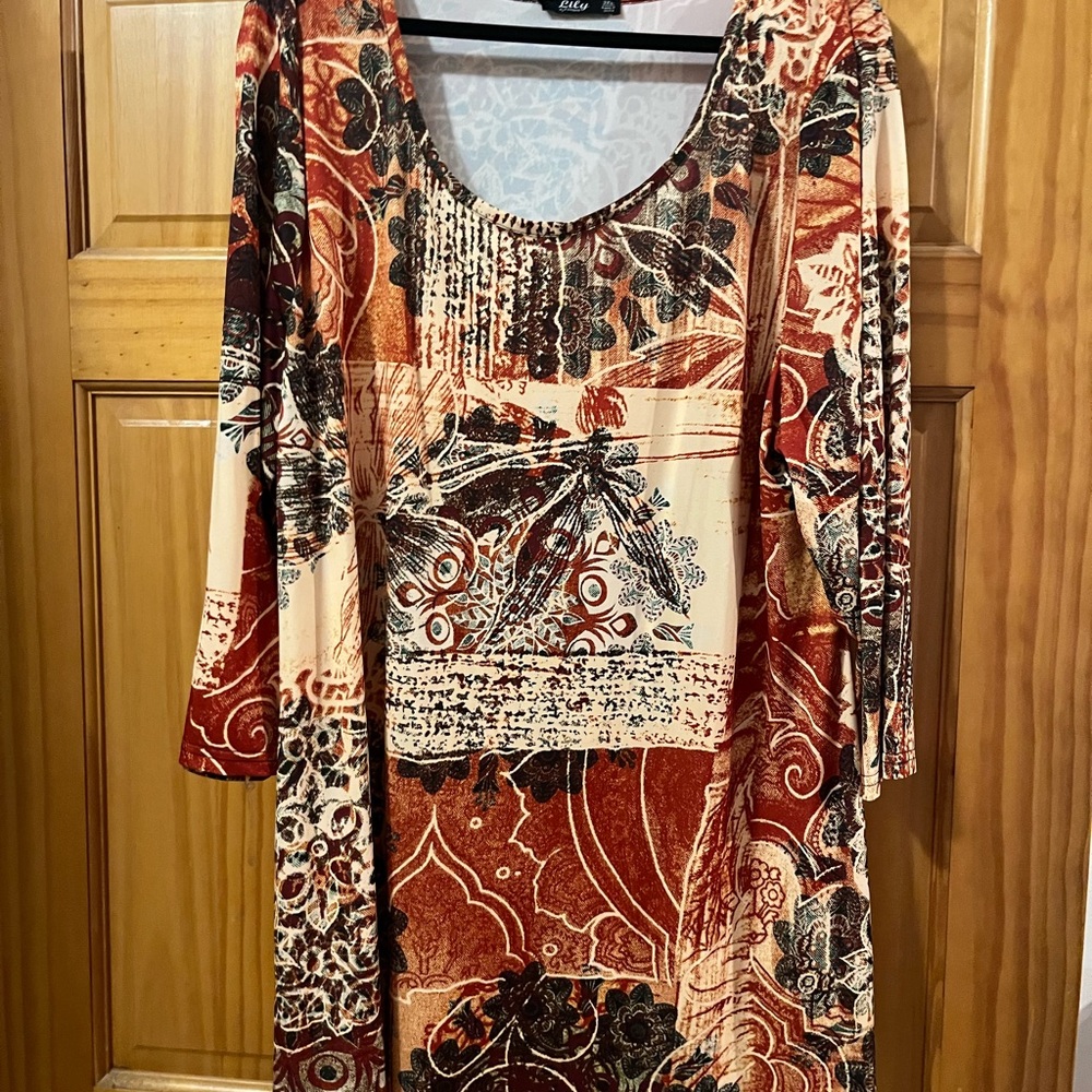 Multicolor Abstract Print Tunic